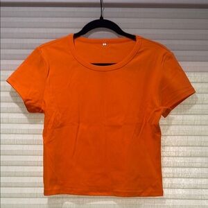 Orange Women's Crop Top